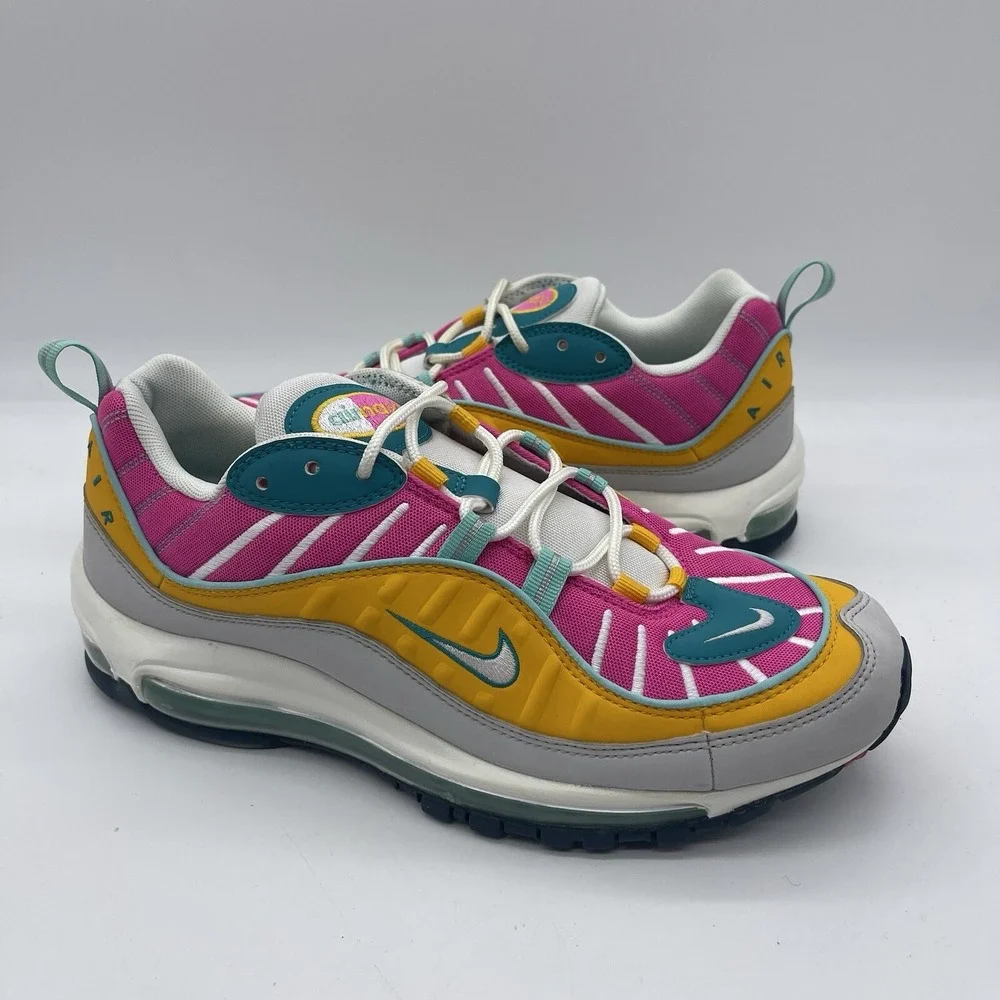 Nike Air Max 98 CI9897-301 'Easter' Women's Size 11 Men's 9.5 Running Shoes Neon